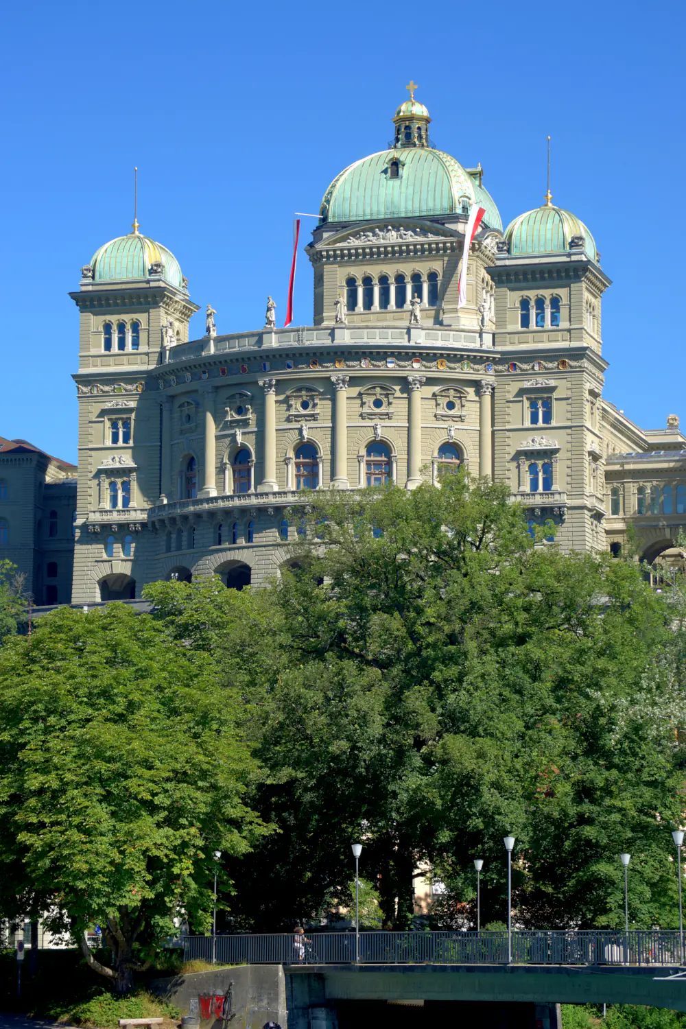 The federal palace of Switzerland on Swizz National Day