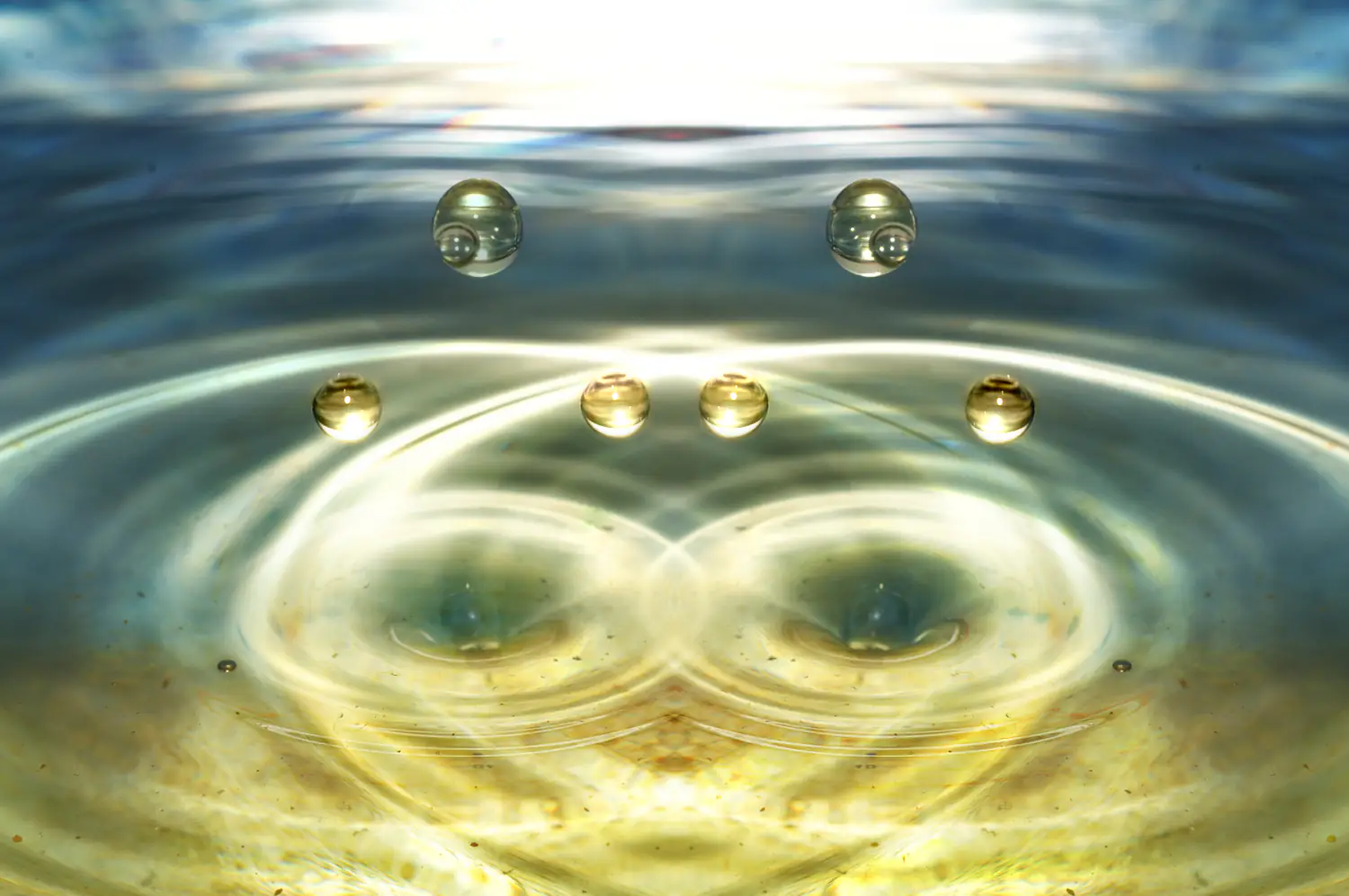 Experimenting with water drops