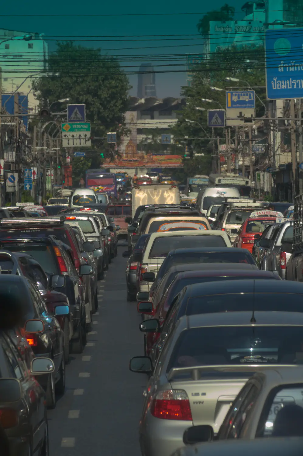 Daily traffic Bangkok/Thailand